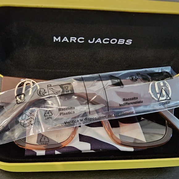 Marc Jacobs Brick Brown Gradient Square Frame Sunglasses - Picture 3 of 4